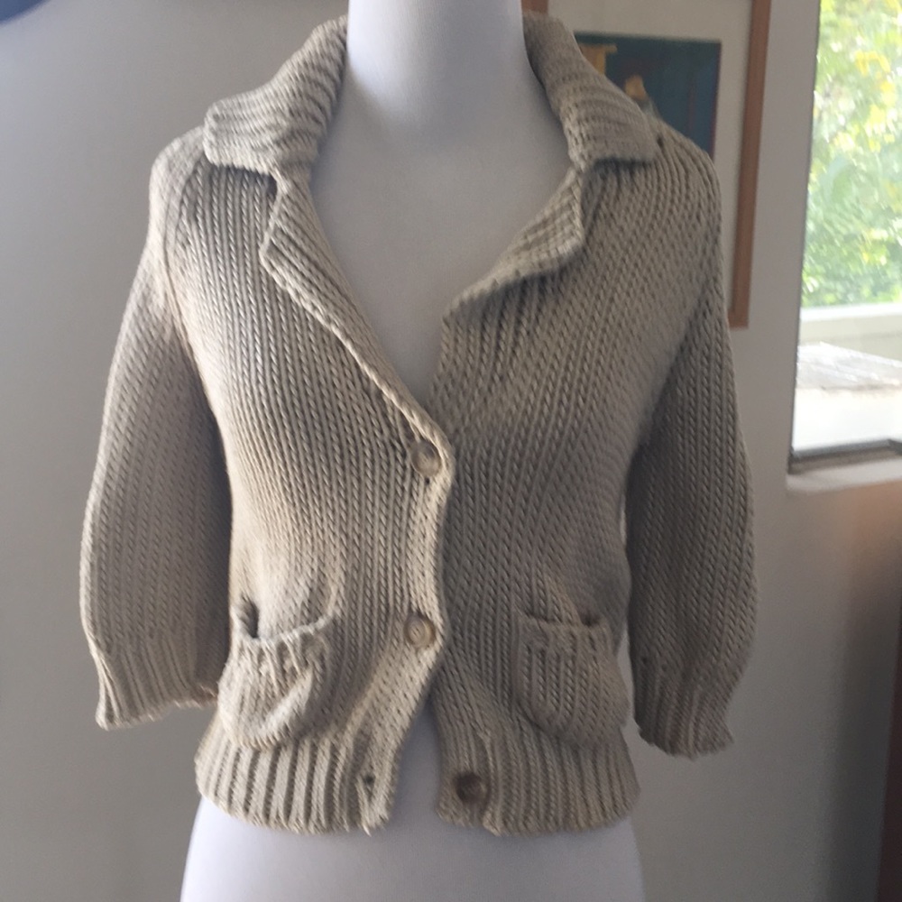 Theory Bergdorf Goodman Cropped Cardigan